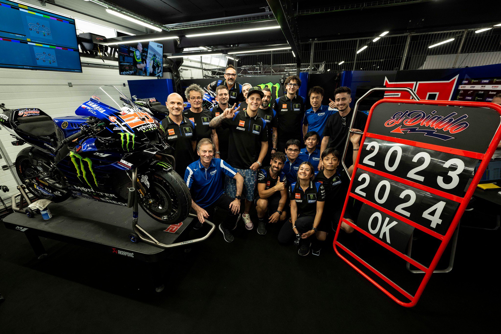 MotoGP lenktynininkas F. Quartararo ir toliaus atstovaus „Yamaha“ komandai